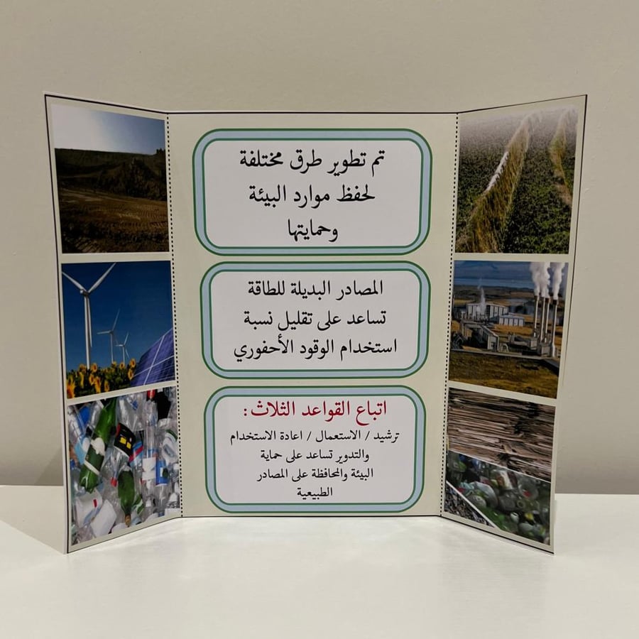 مطوية حماية الموارد صف سادس الفصل الدراسي الاول