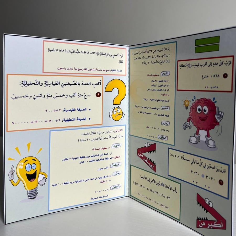 مطوية القيمة المنزلية الصف الرابع الفصل الأول