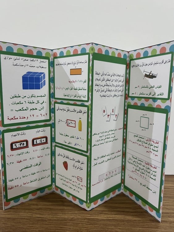 مطوية القياس صف رابع الفصل ٣