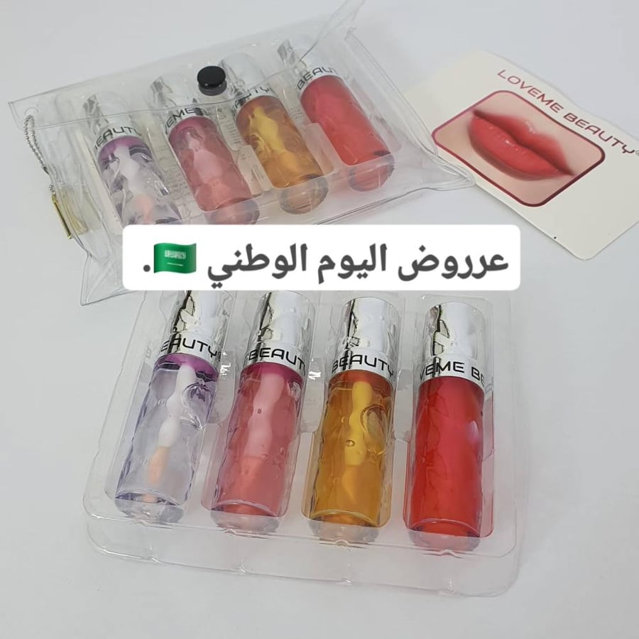 بكج اربعه قلوسات شفاه