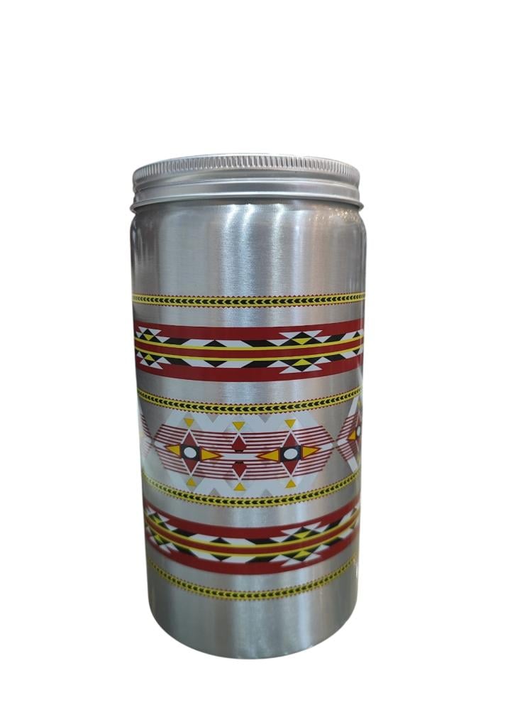 علب المونيوم منقوش