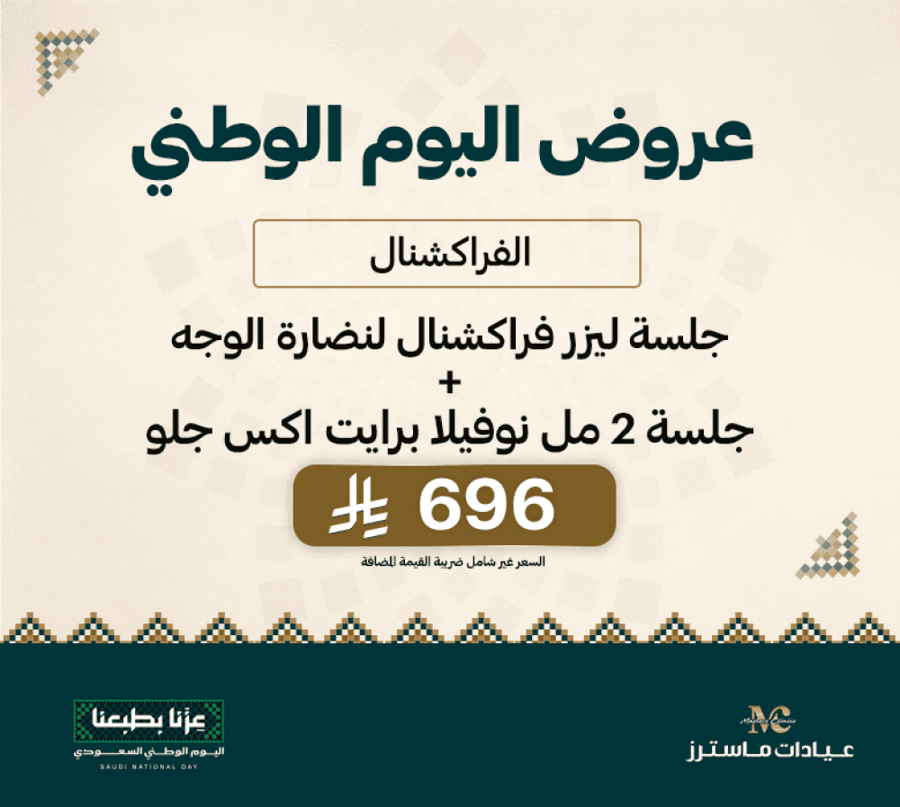 جلسة ليزر فراكشنال لنضارة الوجه + جلسة 2 مل نوفيلا برايت اكس جلو