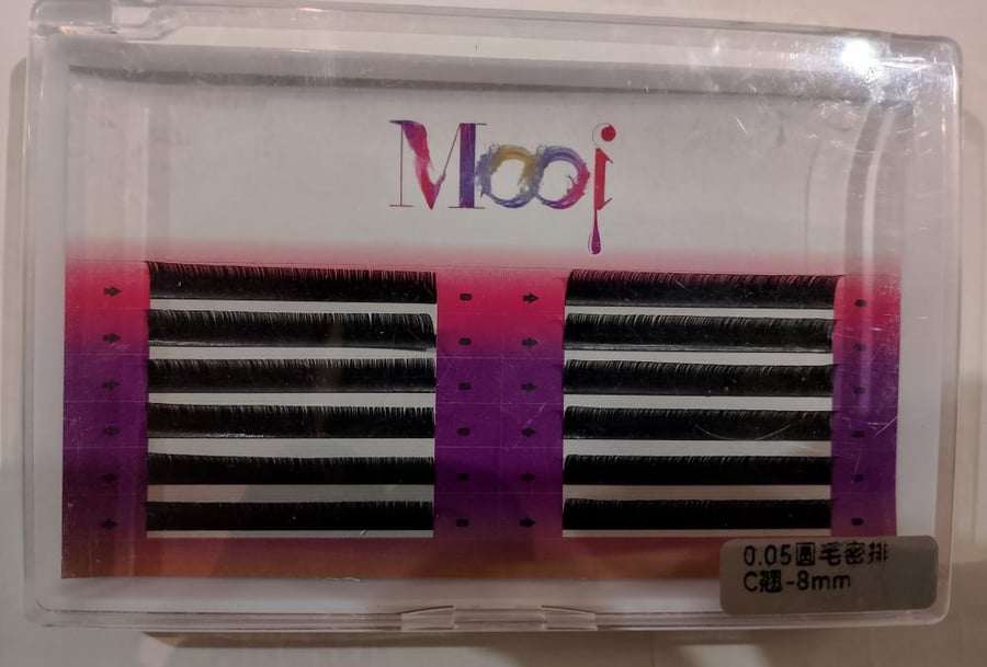 رموش شهرية 0.05C(8mm) سلك MOOI Monthly Silk Eyelashes