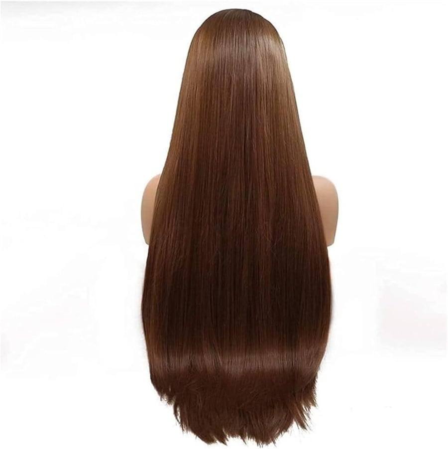 باروكة شعر طبيعي بنى Natural brown Wig