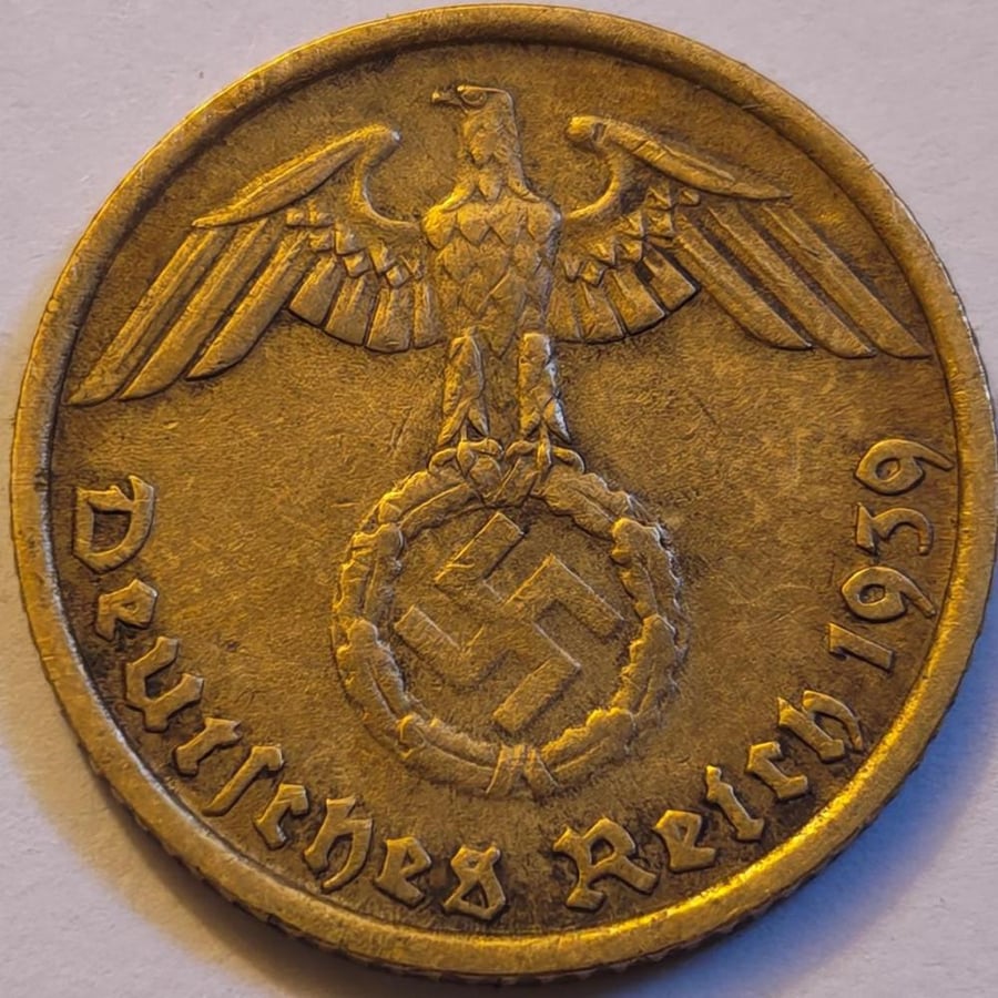 5 بفنج المانيا النازية شعار النازية 1935 م معدن
