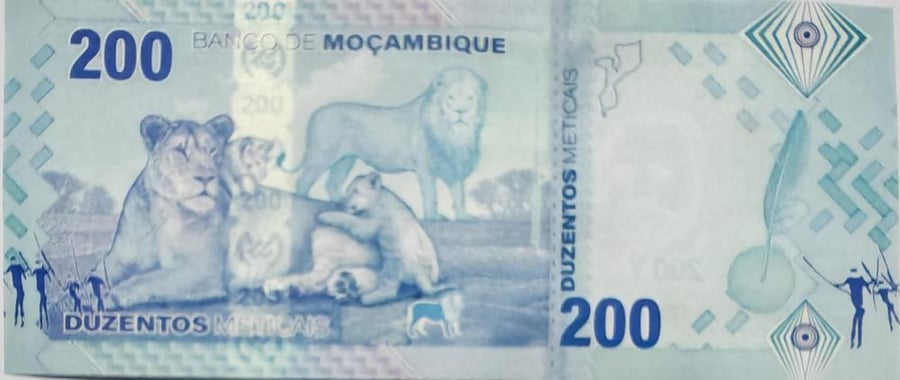 200 متكال موزمبيق اصدار 2024 انسر