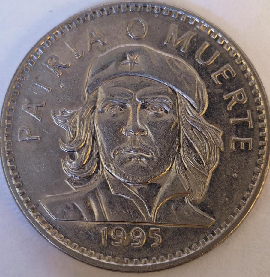 3 بيسو جيفارا التذكاري كوبا اصدار 1995 م معدن