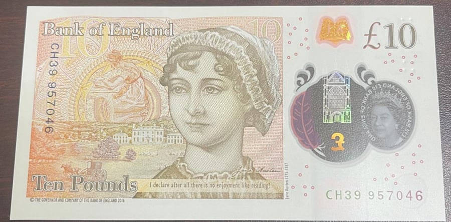 10 جنية بريطانيا أسترليني اصدار 2015 انسر