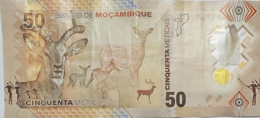 50 متكال موزمبيق بوليمر  اصدار 2024 حالة ممتازة