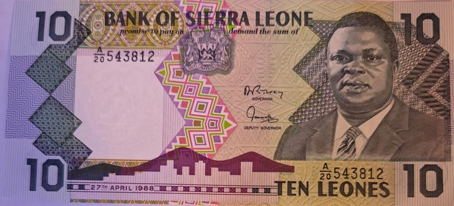 10 لونيس سيراليون اصدار 1988 انسر رقم 812