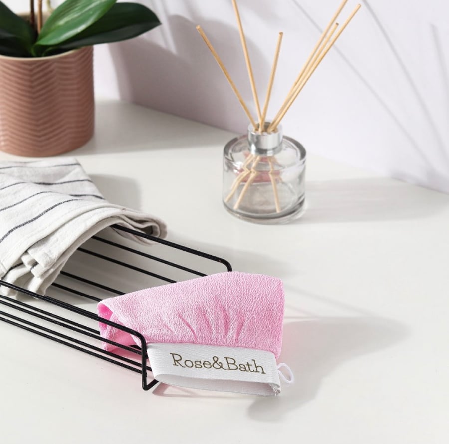 قفاز  التقشير  من Rose Bath