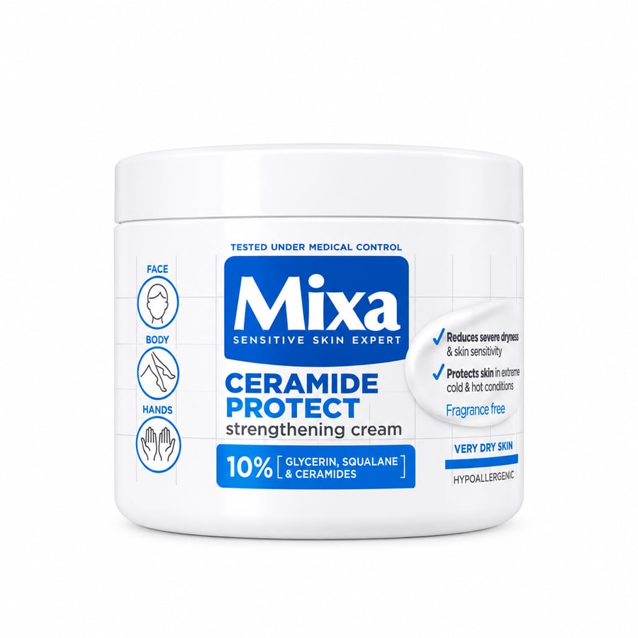كريم ميكسا سيراميد بروتكت للبشرة الجافة جداً والحساسة – Mixa Ceramide Protect
