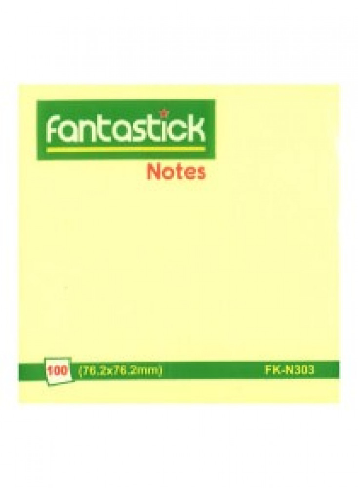 Fantastic sticky notes paper non-lined - 100 yellow sheets