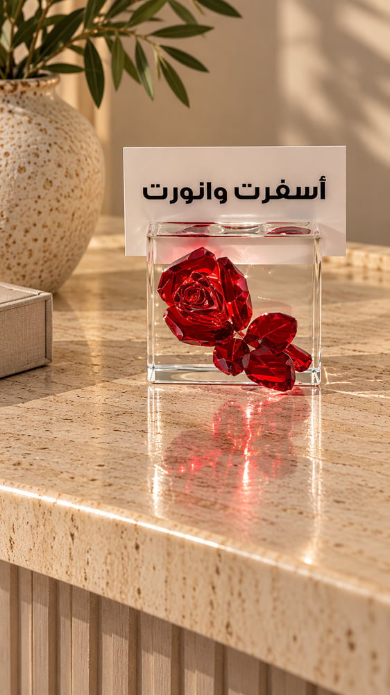 استاند كرستال مع الكرت