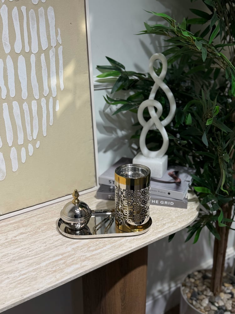 Indian incense burner set