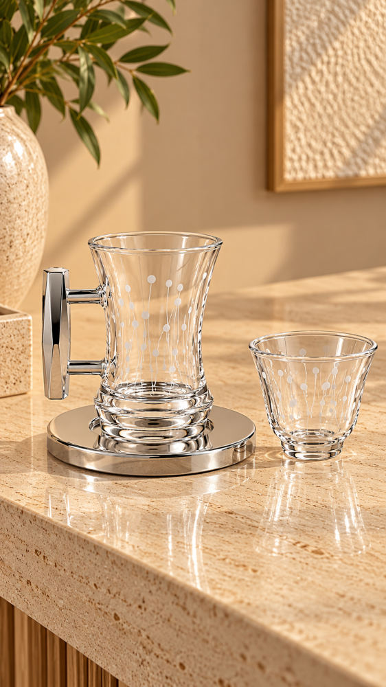 طقم كاسات وفناجيل