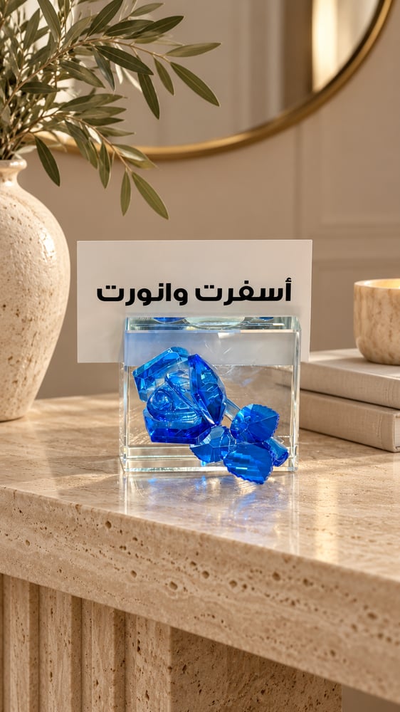 استاند كرستال مع الكرت