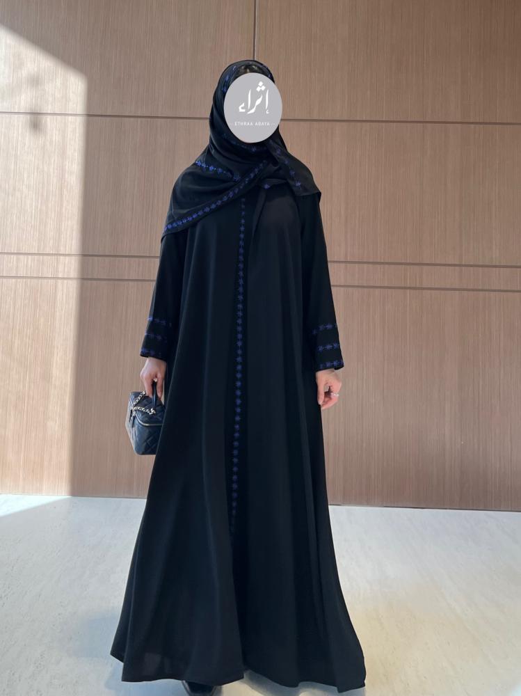 عباية كريب تطريز