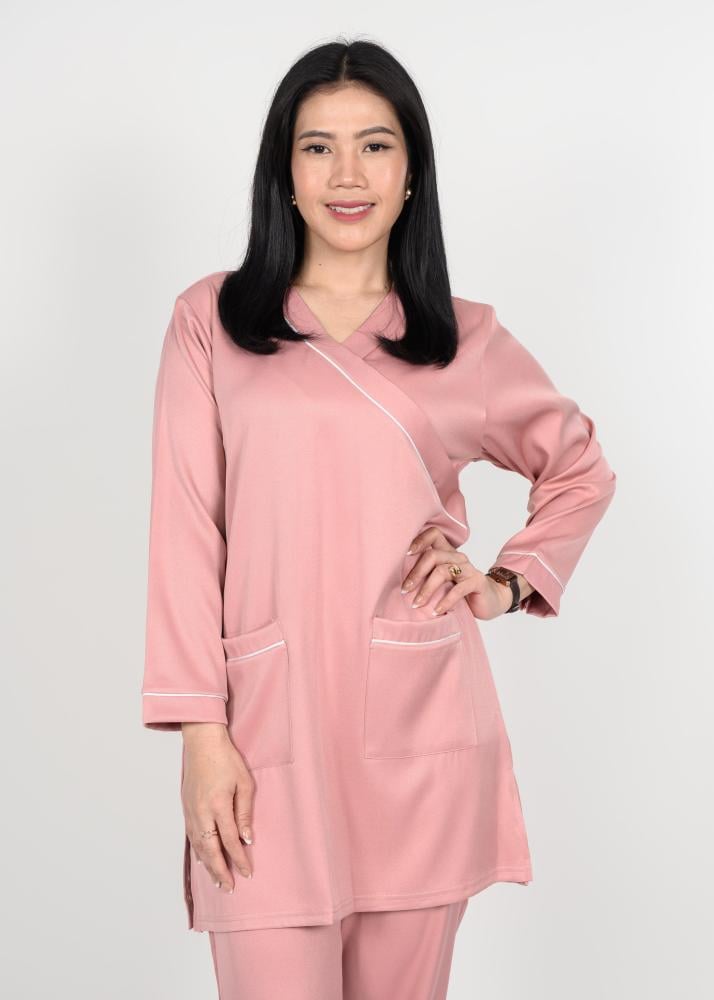 Winter uniform for female workers, multicolored