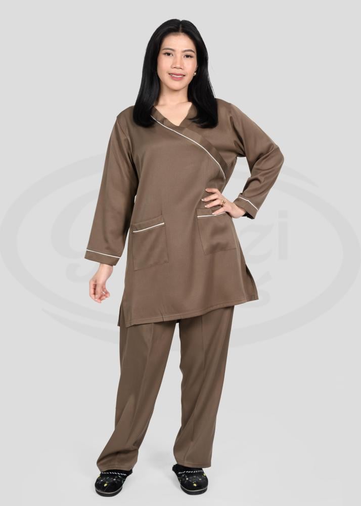 Winter uniform for female workers, multicolored
