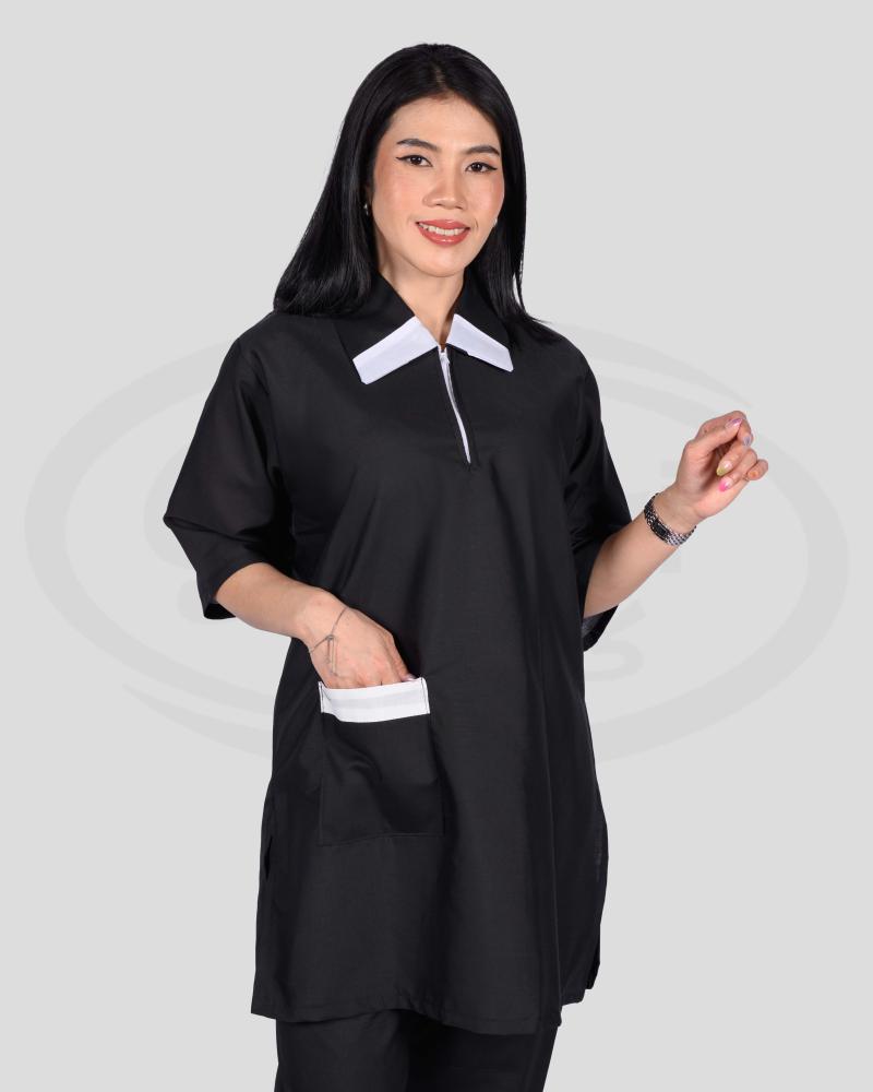 طقم زي عاملة منزلية عملي ومريح