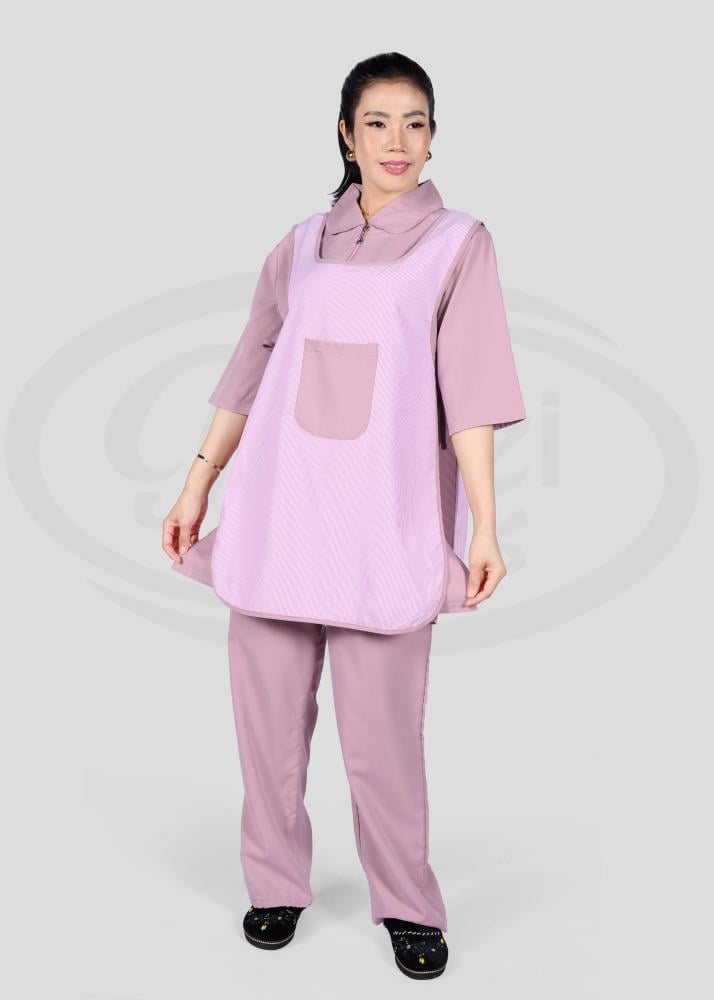 زي عاملات منزلية ساده مع مريلة