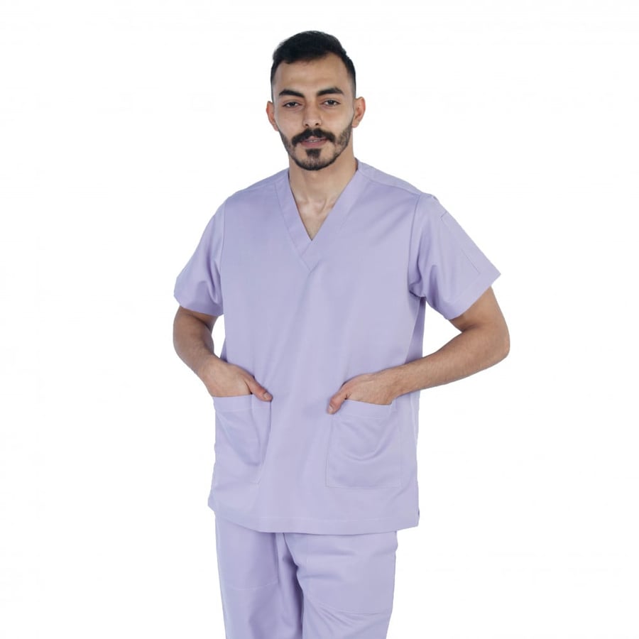 Medical scrub set light purple color 101 Kenzi