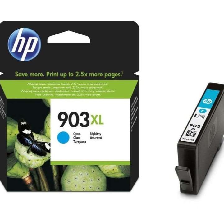 حبر اتش بي اصلي 903XL انك  خرطوشة حبر اازرق سماوي ملون