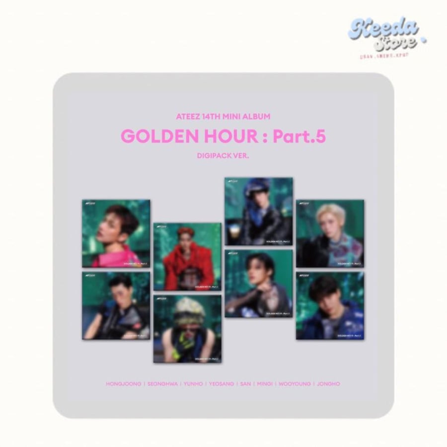 ATEEZ - 14th Mini Album [GOLDEN HOUR : Part.5] (DIGIPACK Ver.) (Random Ver.)