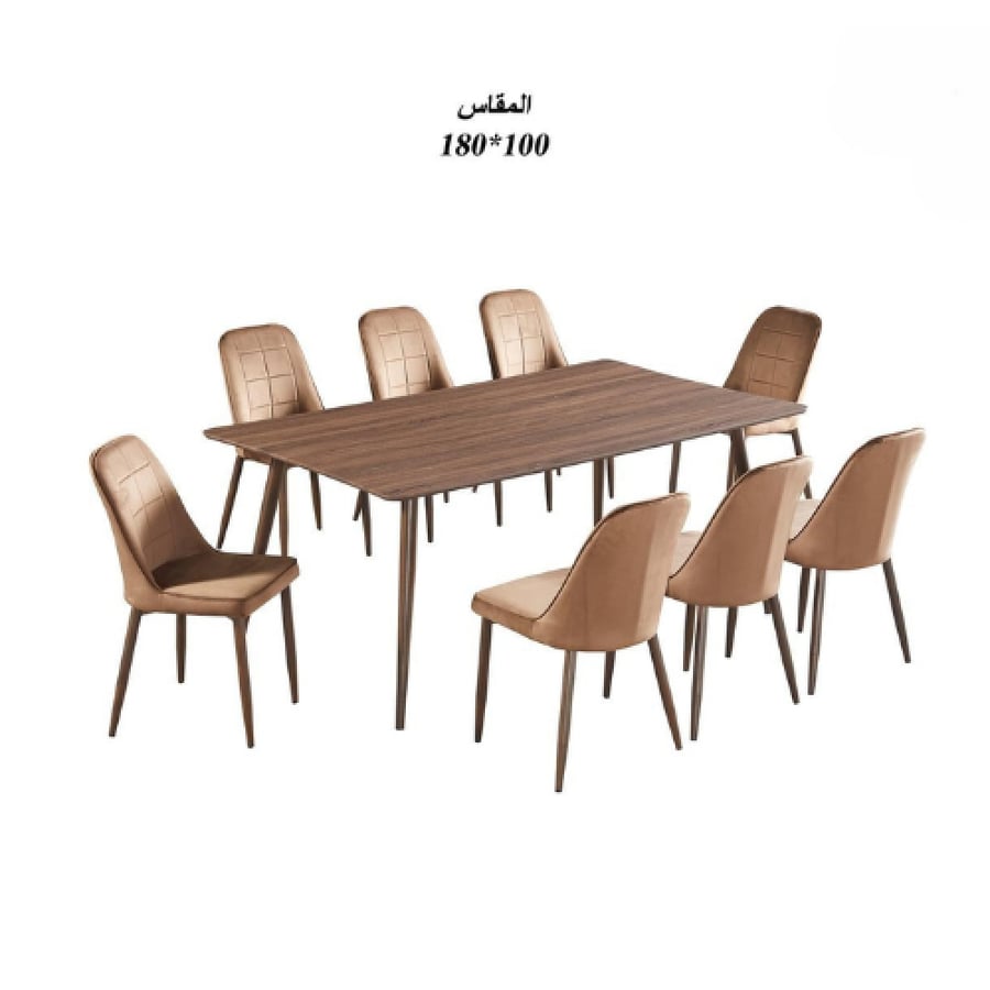 طاولة طعام خشب 8 كراسي