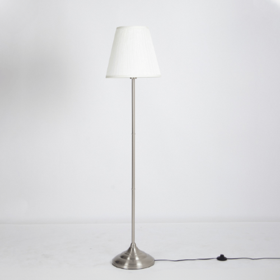 A tall iron lamp holder