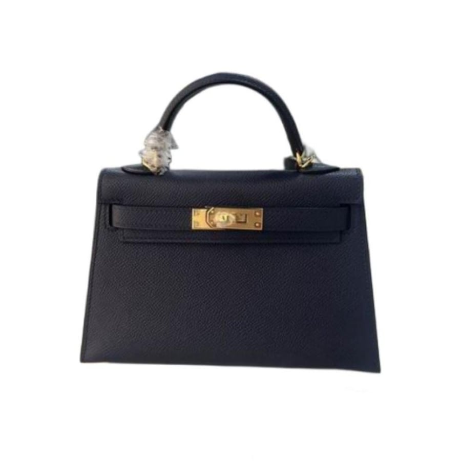 black Hermès Kelly bag,