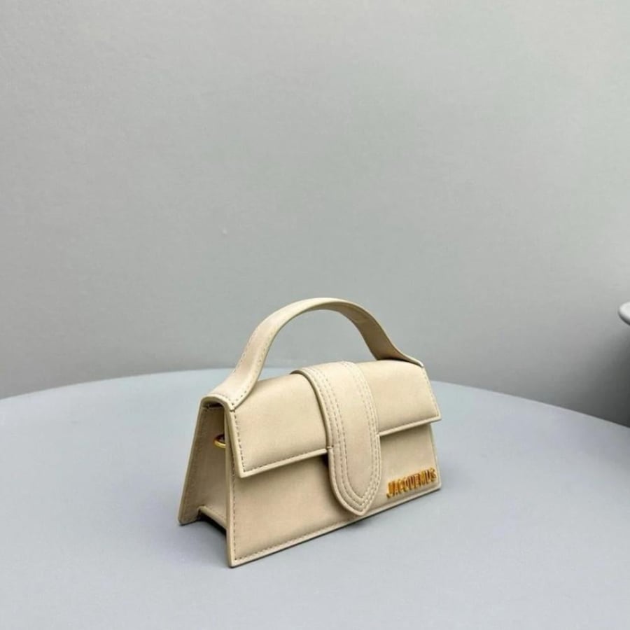 Jacquemus Le Grand Bambino leather shoulder bag in a light-blue hue