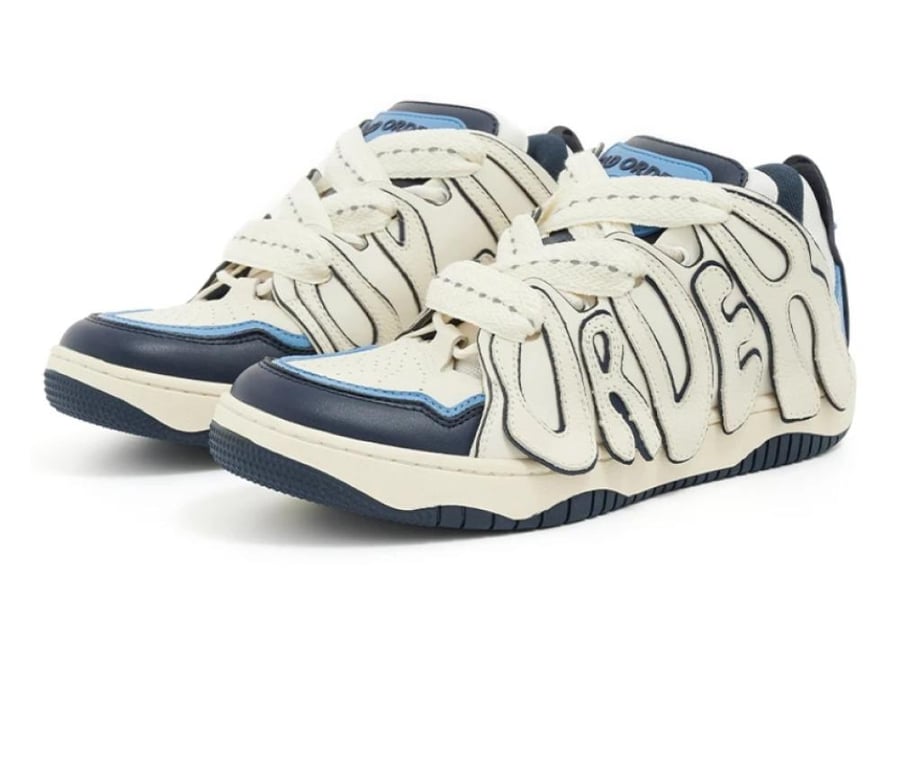 OLD ORDER Skater/001 sneakers in a white and blue