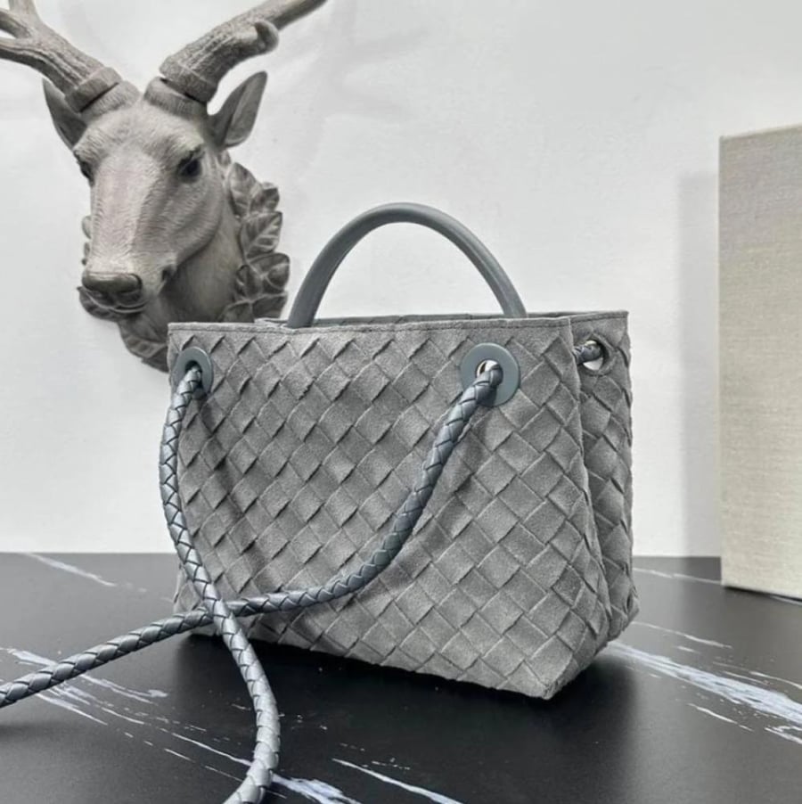 Bottega Veneta Small Andiamo Bag in Intrecciato Leather