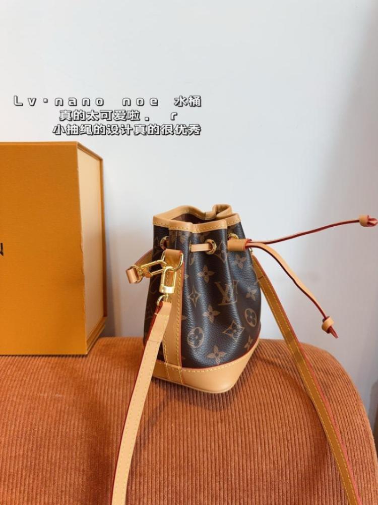 Louis Vuitton Pre-Owned Nano Noé two-way bag in brown with signature Monogram canvas