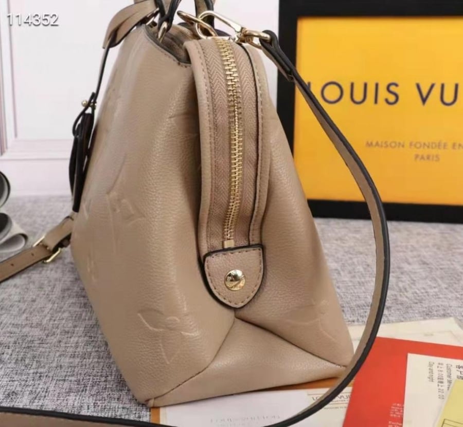 Louis Vuitton Turtledove Monogram Empreinte Grand Palais tote bag
