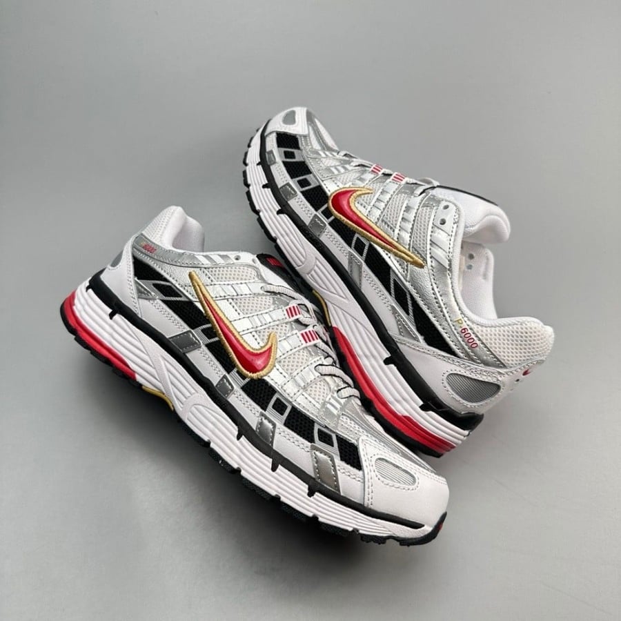 Nike P-6000 'Platinum Varsity Red