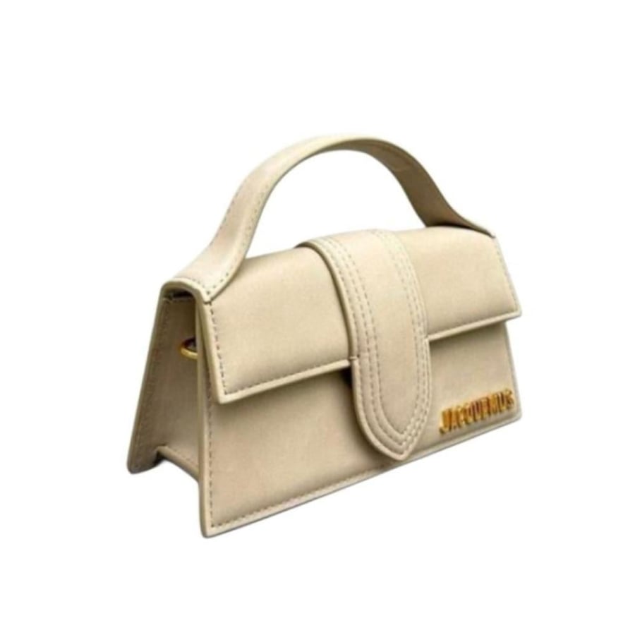 Jacquemus Le Grand Bambino leather shoulder bag in a light-blue hue