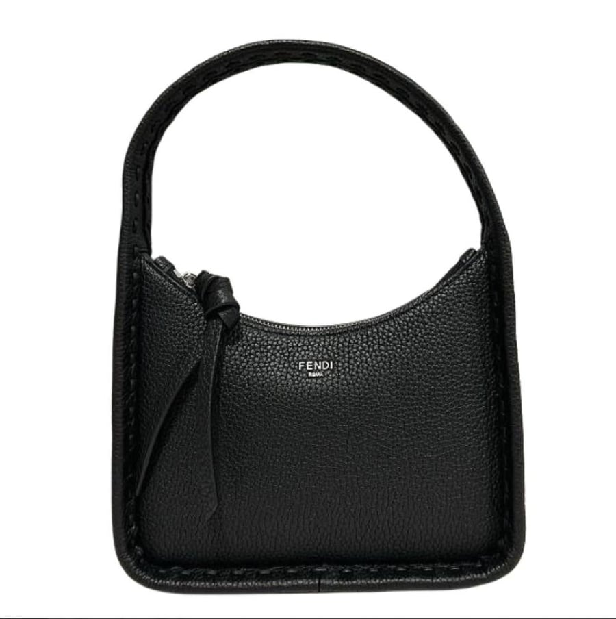 Fendi Fendigraphy Mini Hobo bag in black leather