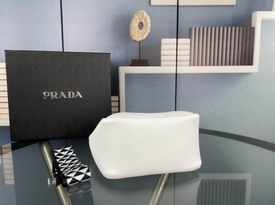 Prada Arqué leather shoulder bag