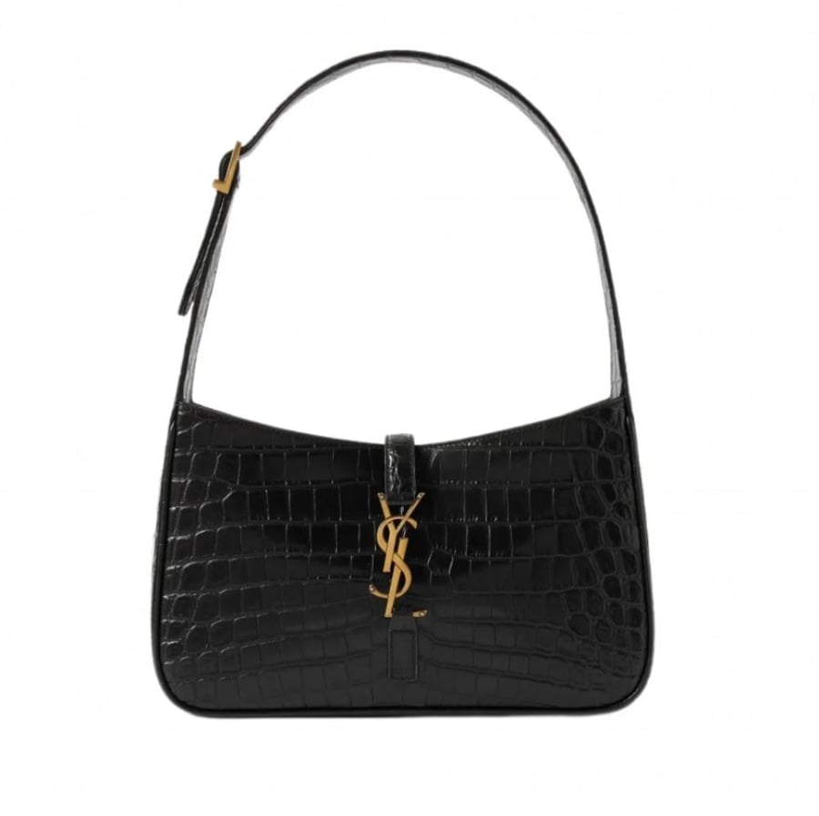 Saint Laurent Le 5 à 7 croc-effect leather shoulder bag