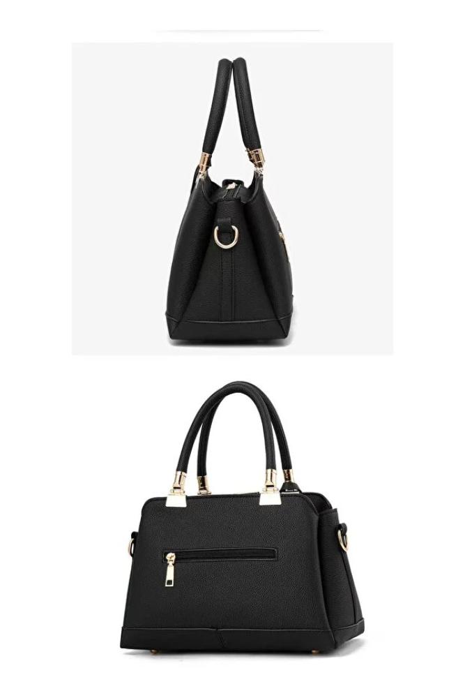 ETG حقيبة يد نسائية من البولي يوريثان بسعة كبيرة، لليد/الكتف/الجسم 31*14*18.5 سم