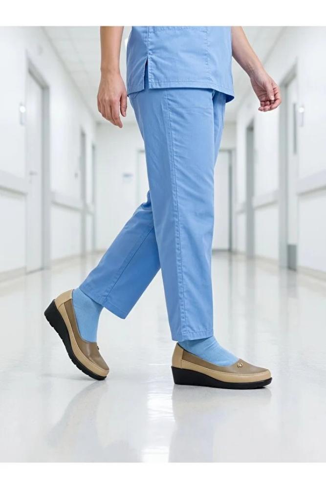 Dhiaa Walk أحذية نسائية احترافية بكعب ويدج - دعم للوقوف لفترات طويلة ونمط مضاد للانزلاق للعمل