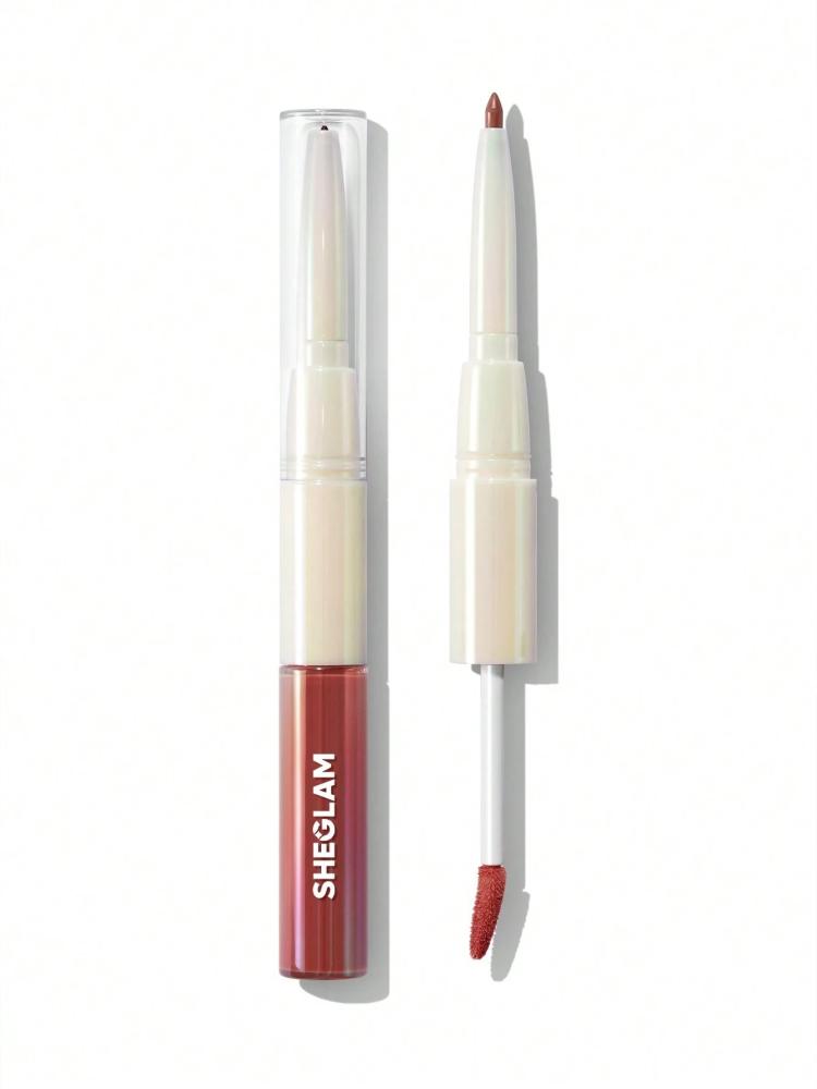 SHEGLAM Lip Rules قلم محدد وملمع-Golden Rule روج ملمع شفاه شفاف جلوس ماركة تجميل ومكياج للنساء والفتيات