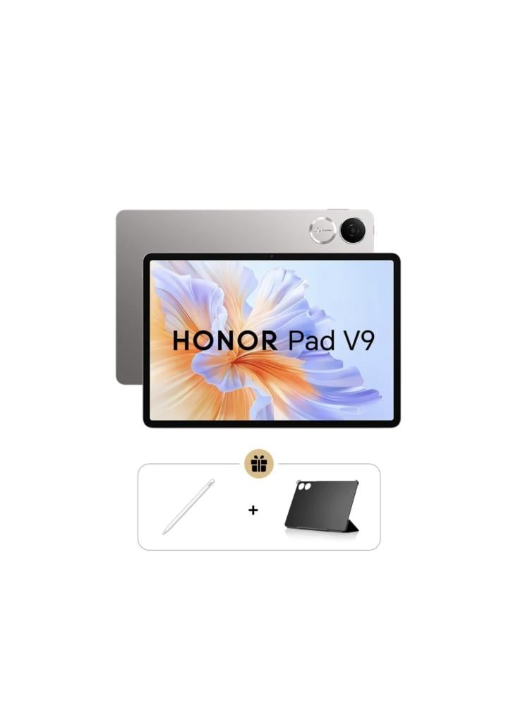 هونر باد في 9 لون رمادي مع قلم وكفر - Honor pad V9 256GB 12RAM