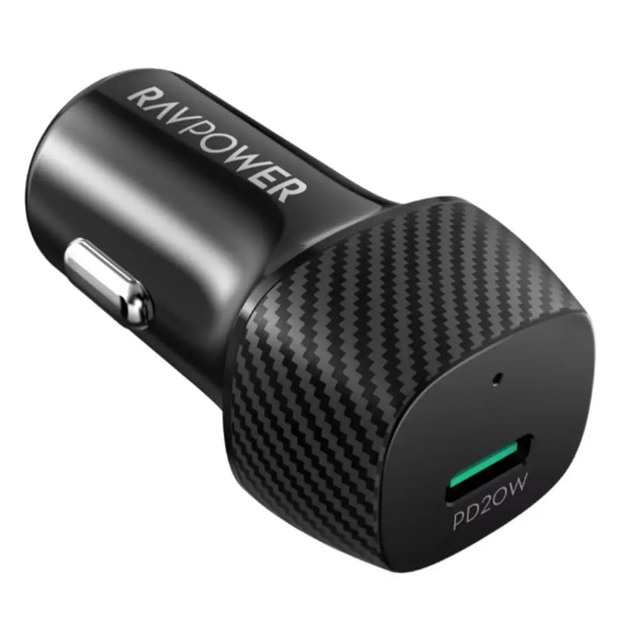 RAVPower RP-VC1017 20W 1 C-port car charger Black Global Version