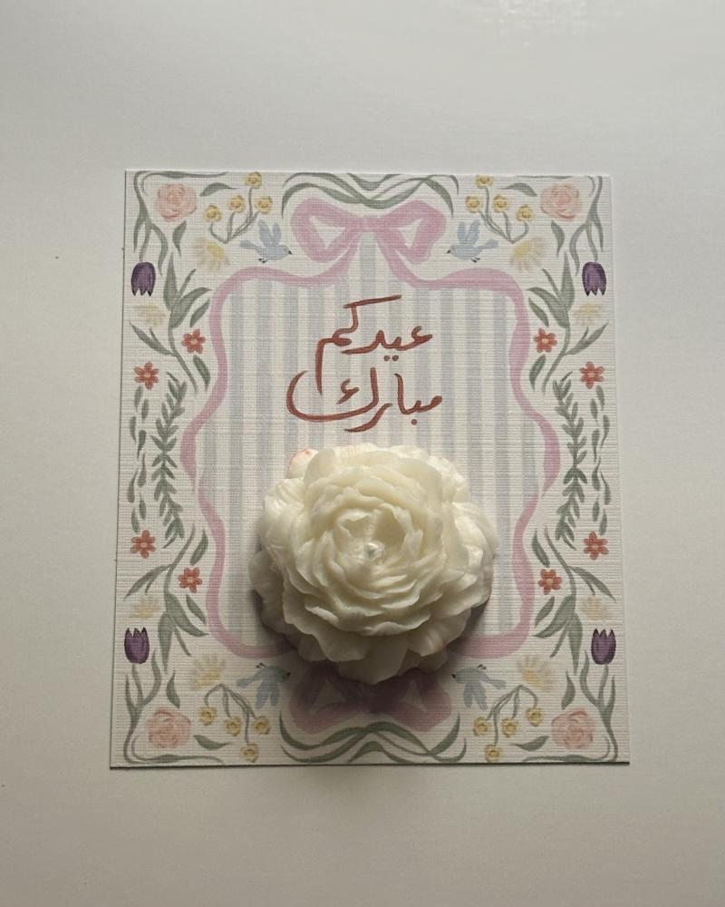 كرت مع شموع ٣