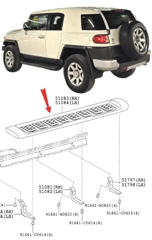 Left dashboard for FJ 2008 / 2023 official