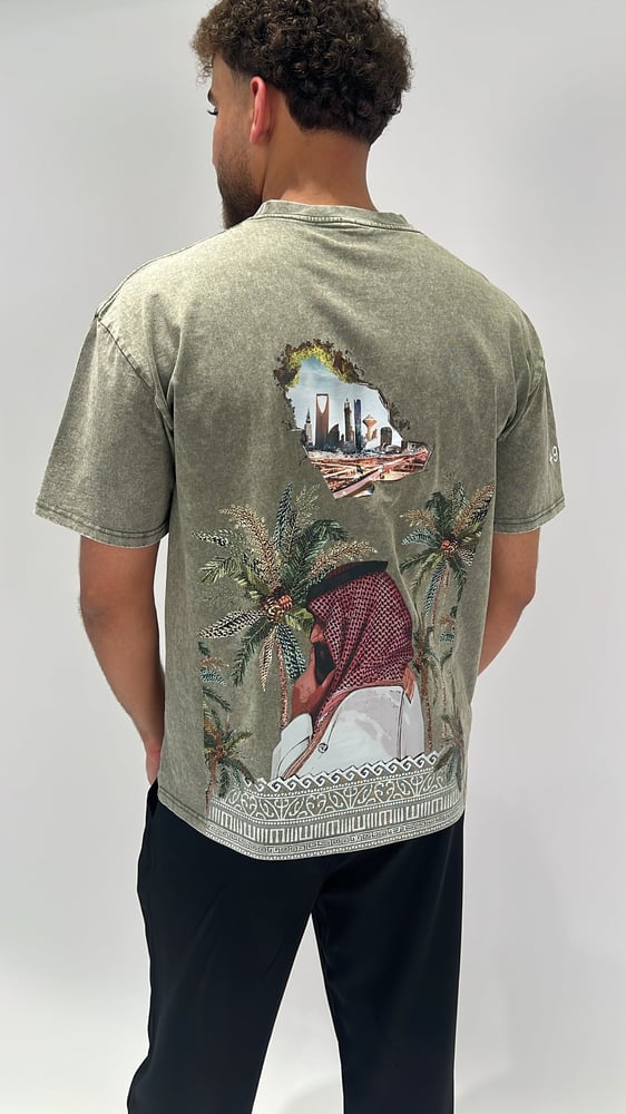 Oversized washed Saudi 96 t-shirt
